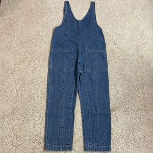 BAGGY! Women's HG Indigo Blue DENIM Loose Fit JUMPSUIT Romper OVERALLS  M